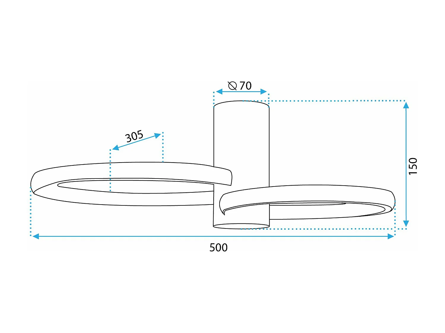 Lampada Toolight App1402-Cw Gold