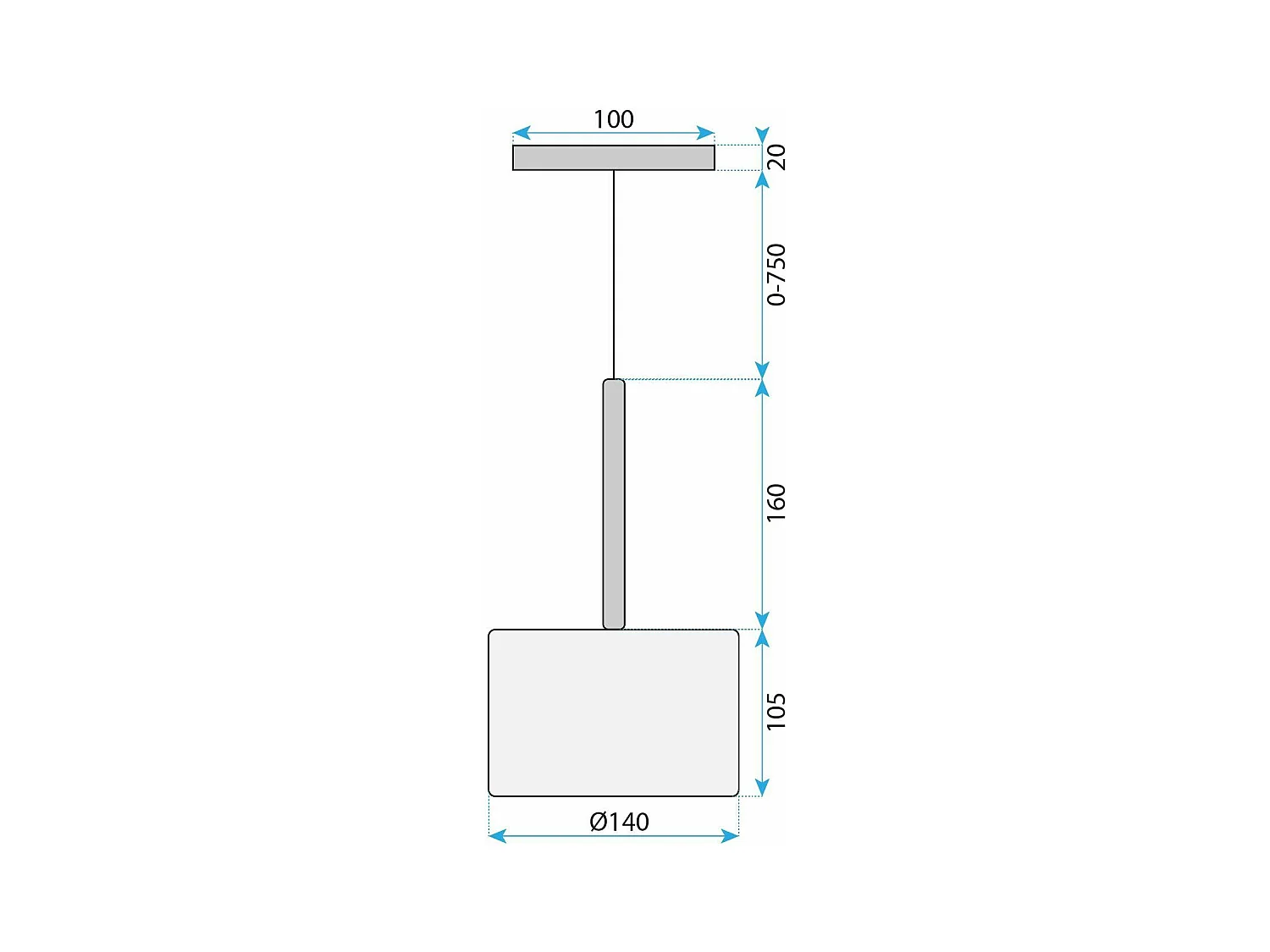 Candeeiro Suspenso Toolight App1698-1Cp A Brown