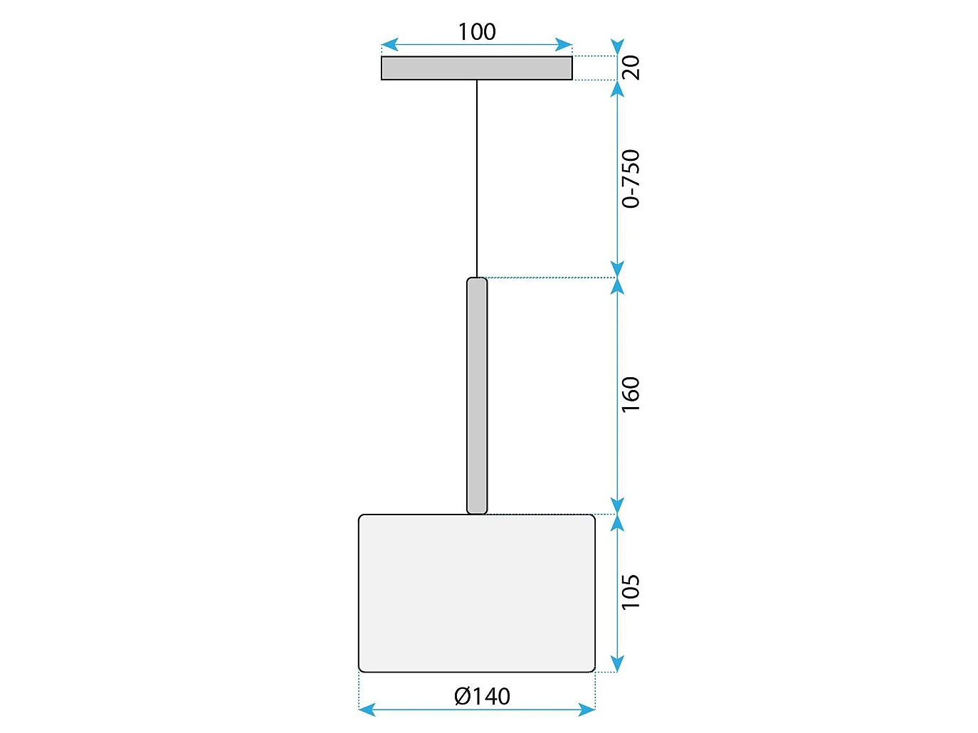 Lampe Suspendue Toolight App1698-1Cp A Brown