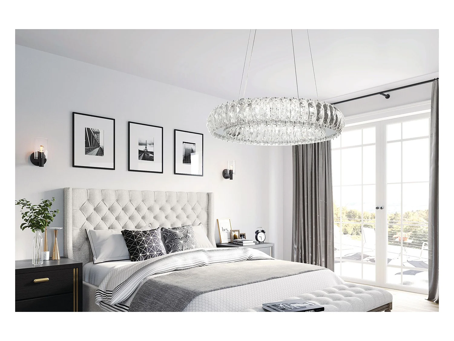 Lampe Suspendue Toolight App1040-Cp Grey