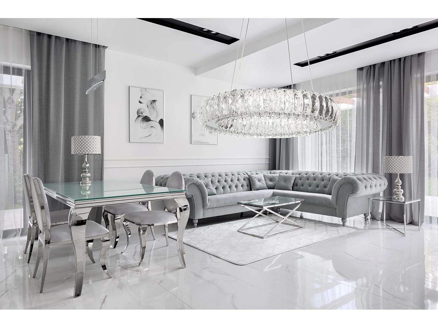 Hanglamp Toolight App1040-Cp Grey