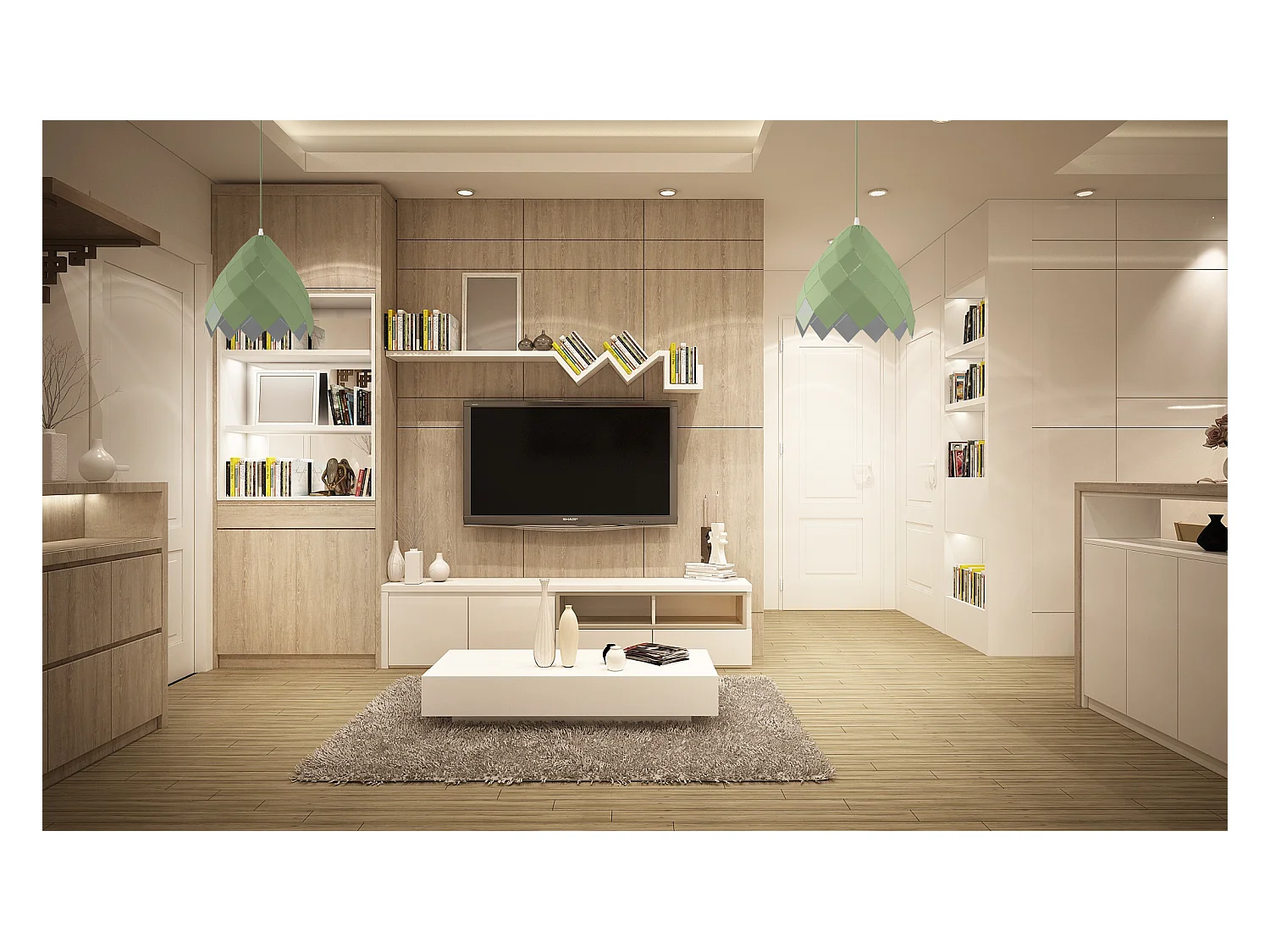 Lampe Suspendue Toolight App339-1Cp Green