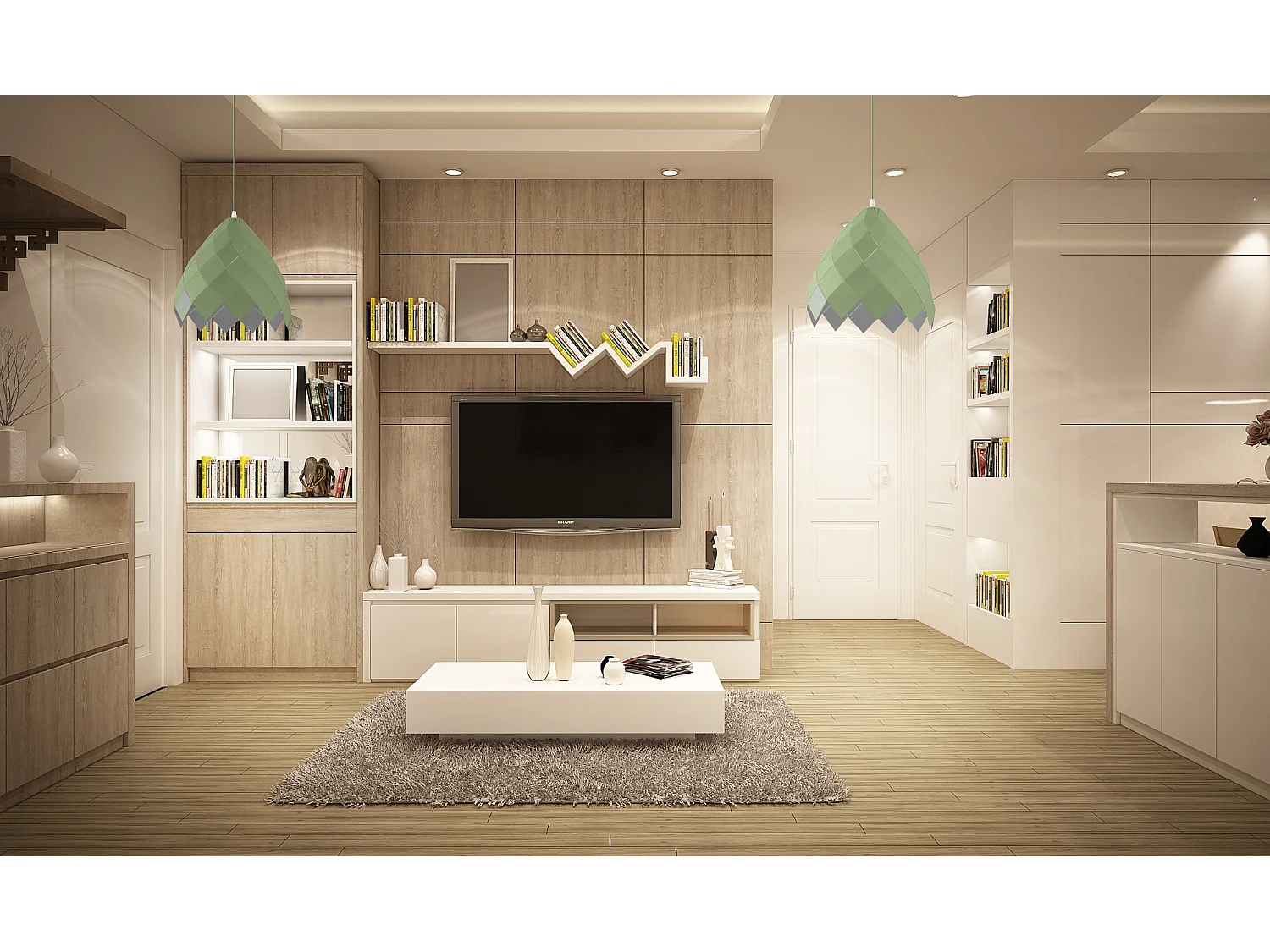 Lampe Suspendue Toolight App339-1Cp Green