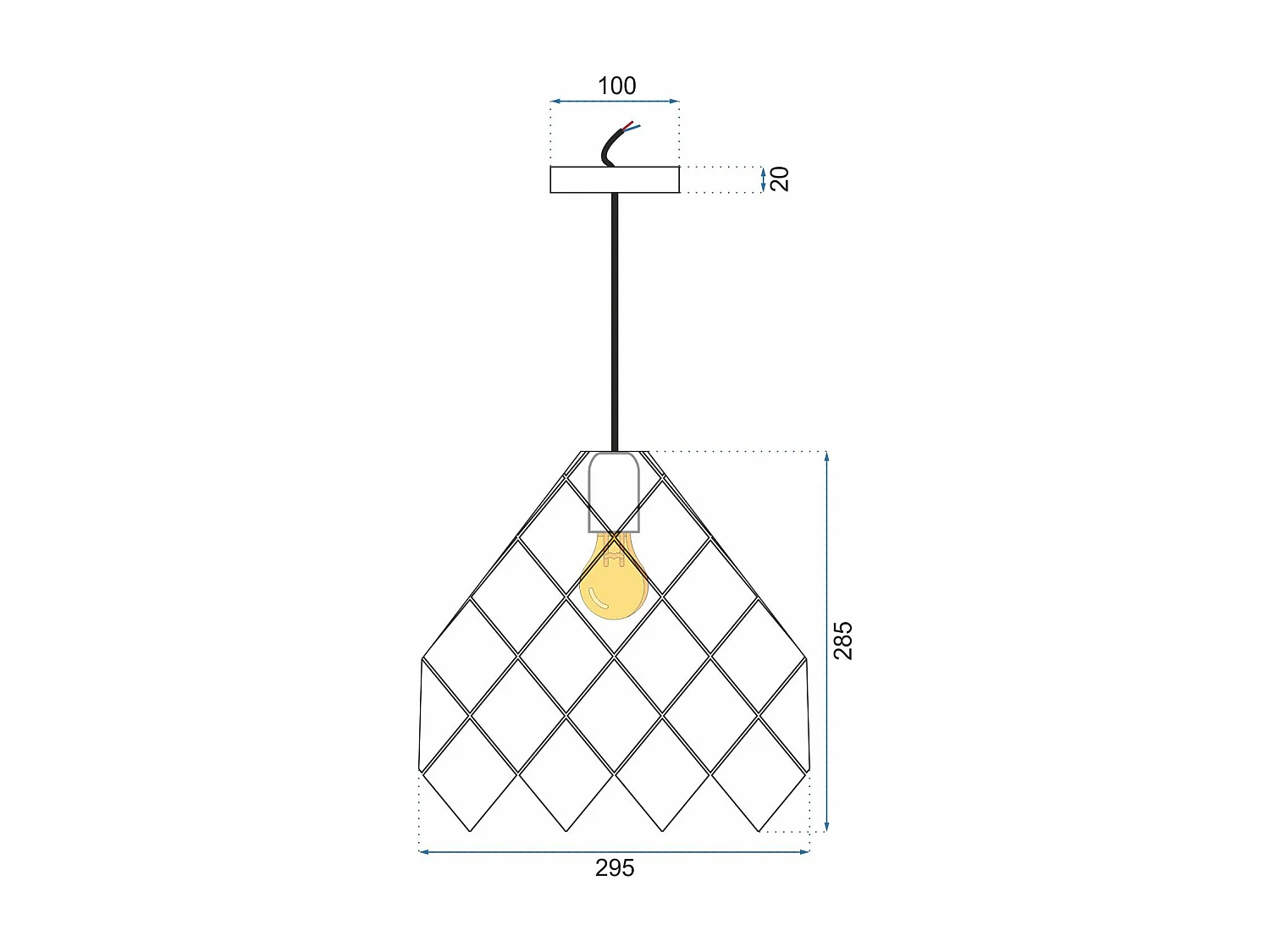 Lampe Suspendue Toolight App339-1Cp Green