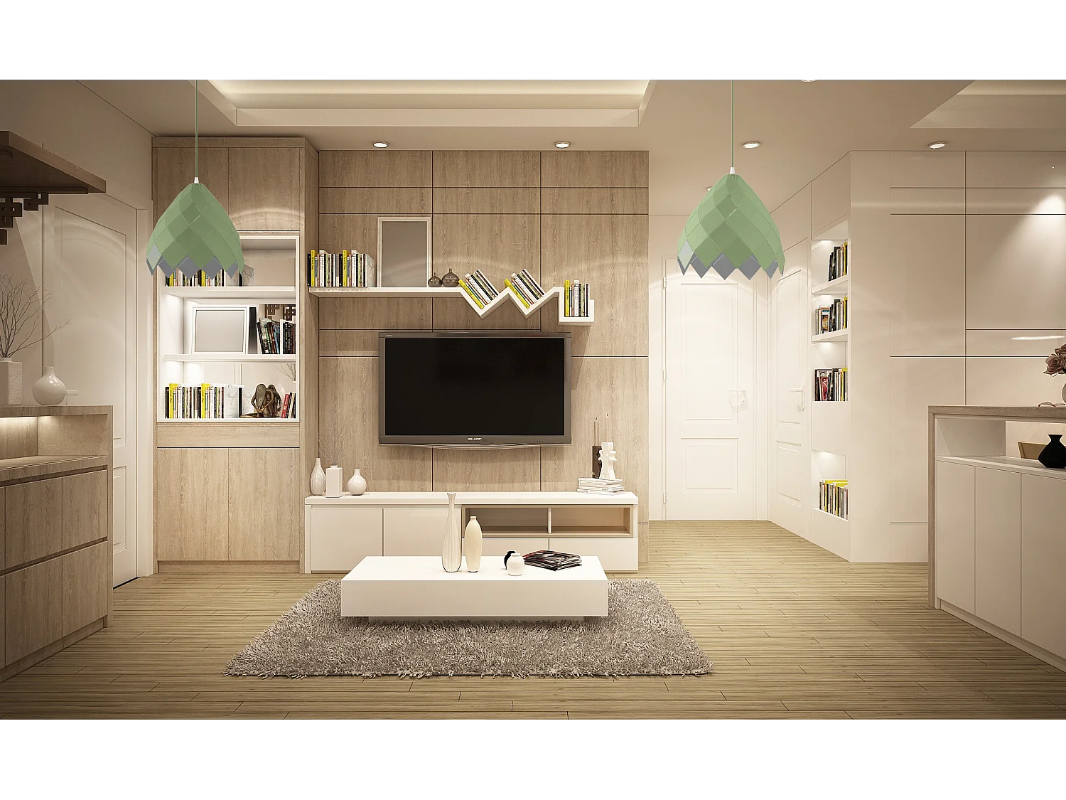 Lampe Suspendue Toolight App339-1Cp Green