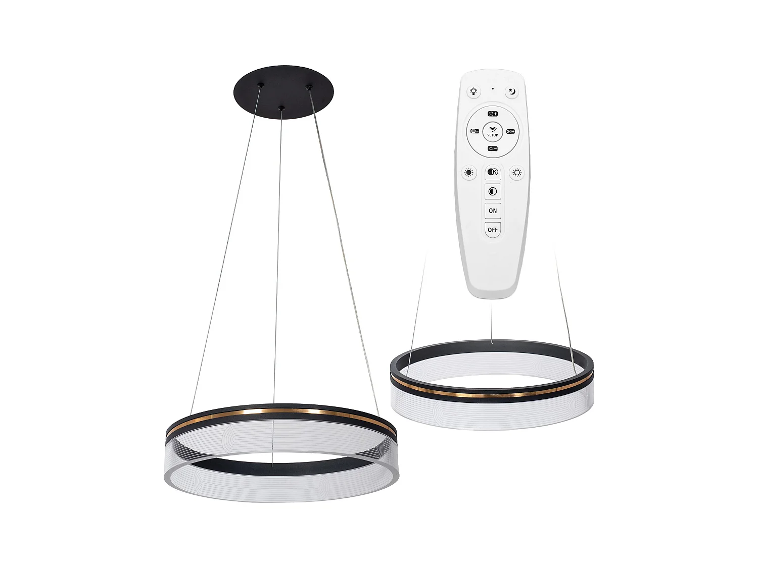 Lampe Suspendue Toolight App1191-Cp 40Cm Black