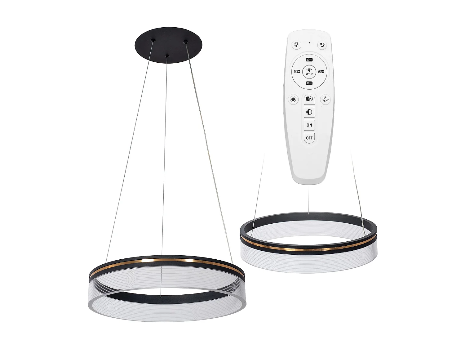 Lampe Suspendue Toolight App1191-Cp 40Cm Black