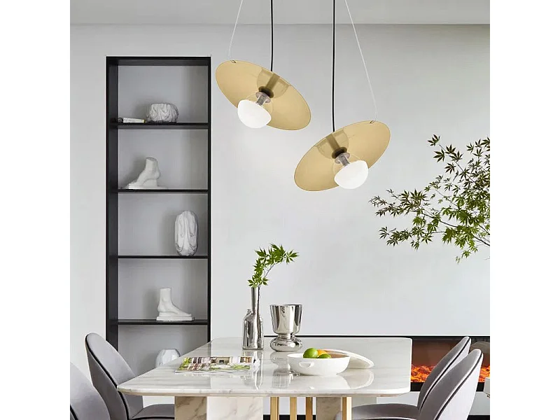 Lampe Suspendue Toolight App1417-Cp Black Gold