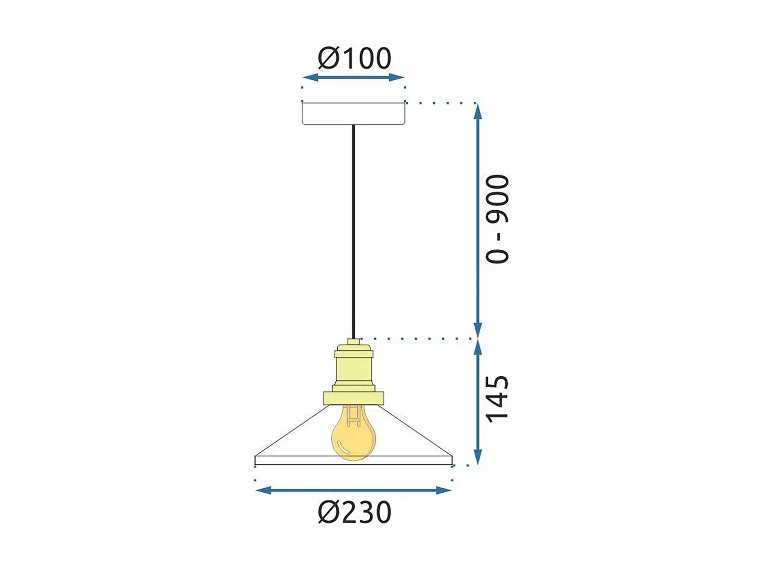 Lampe Suspendue Toolight App1172-1Cp White