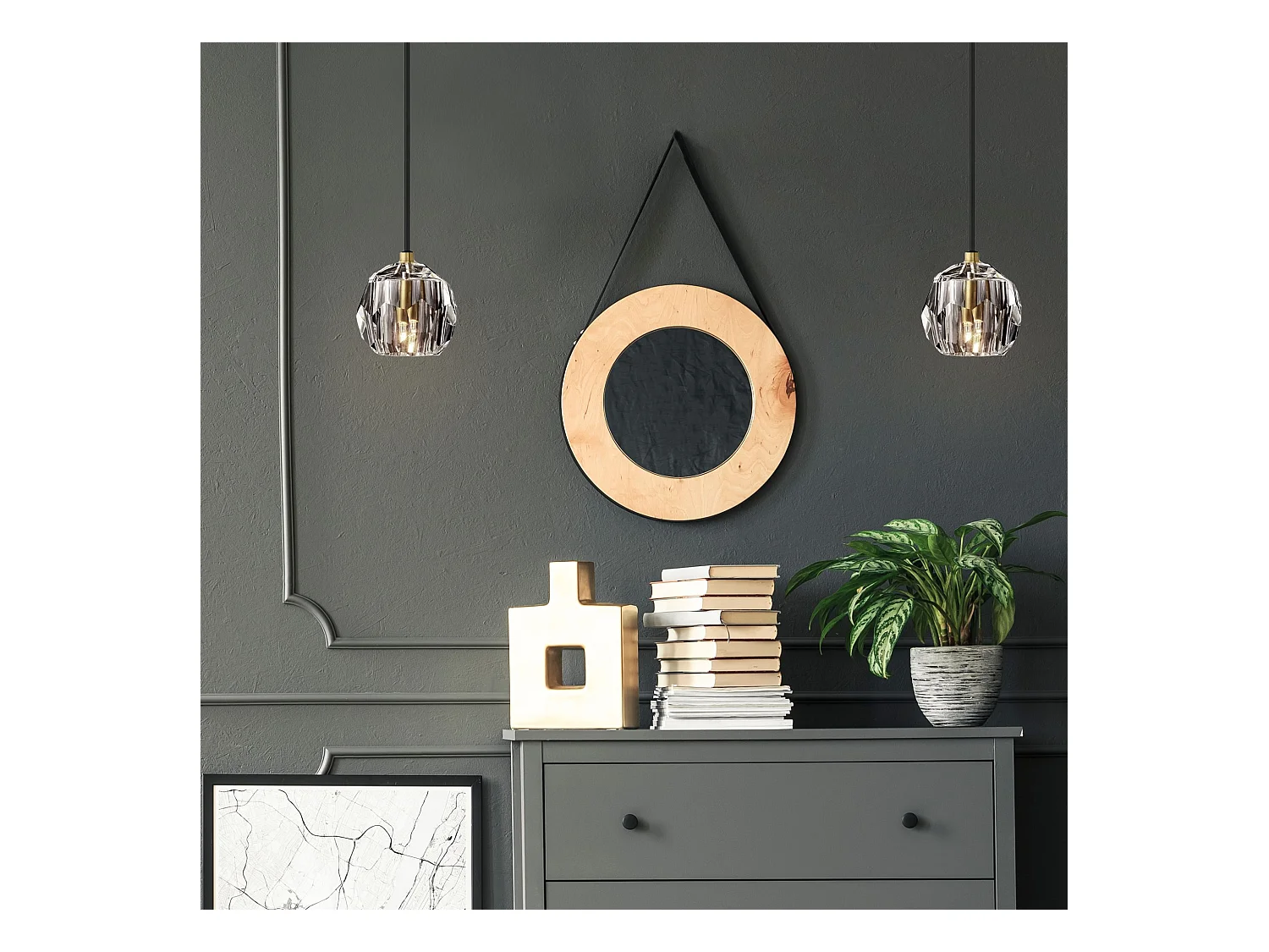 Lampe Suspendue Toolight App586-1Cp Black