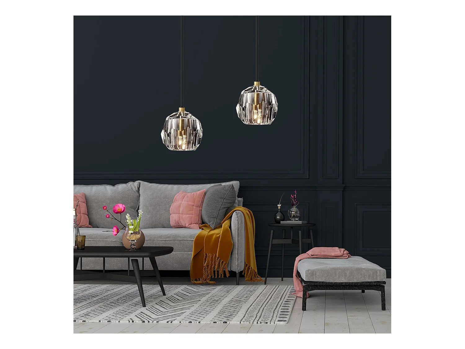 Lampe Suspendue Toolight App586-1Cp Black