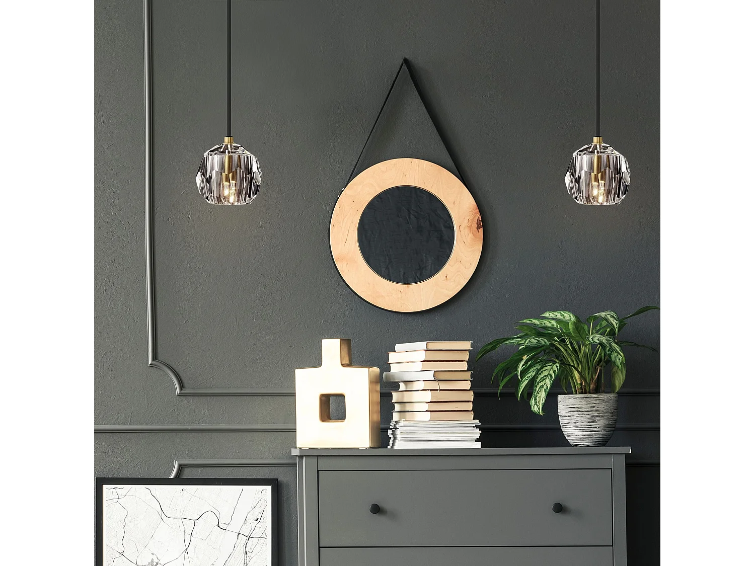 Lámpara Toolight App586-1Cp Black