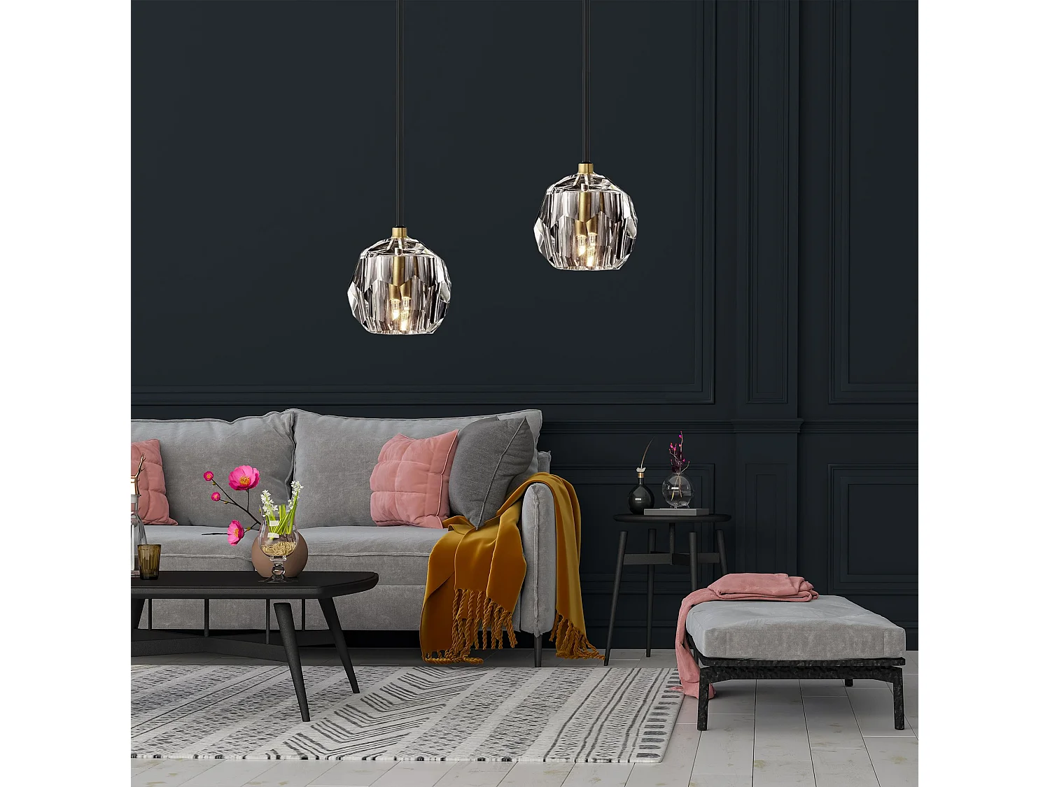 Lámpara Toolight App586-1Cp Black