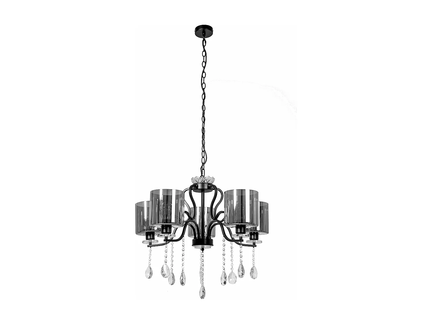 Candeeiro Suspenso Toolight App958-5Cp Black