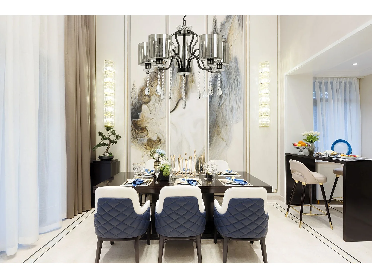 Candeeiro Suspenso Toolight App958-5Cp Black