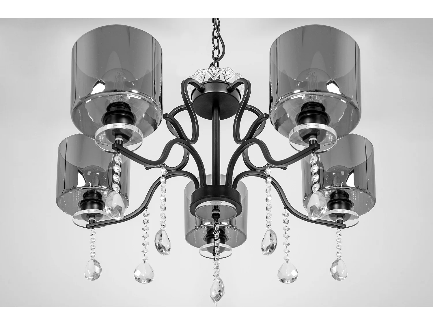 Toolight APP958-5CP hængelampe sort 67X67X54CM