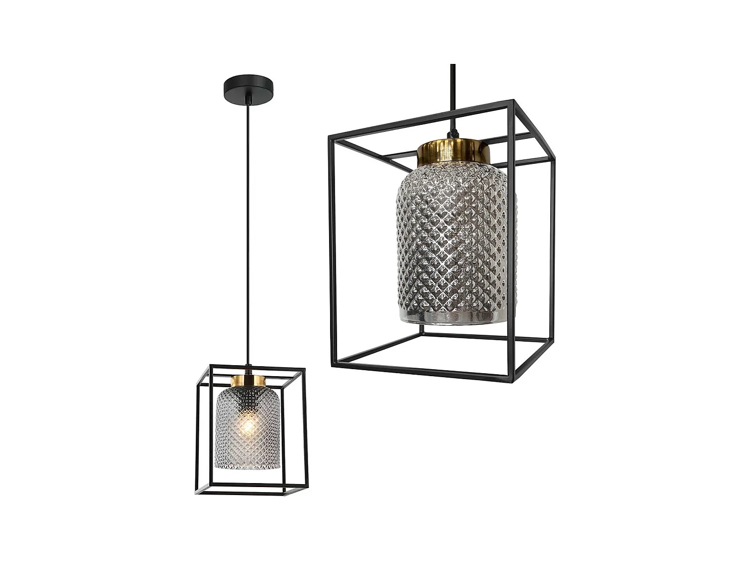 Lampe Suspendue Toolight App1265-1Cp Black