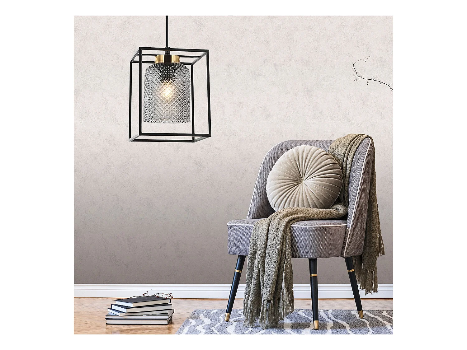 Lampe Suspendue Toolight App1265-1Cp Black