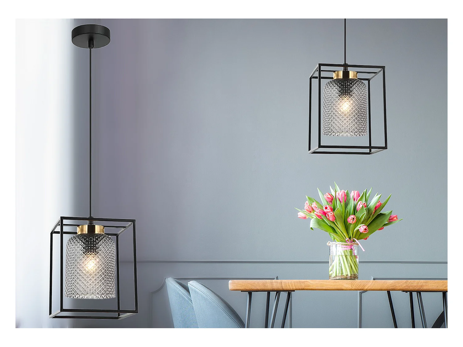 Lampe Suspendue Toolight App1265-1Cp Black