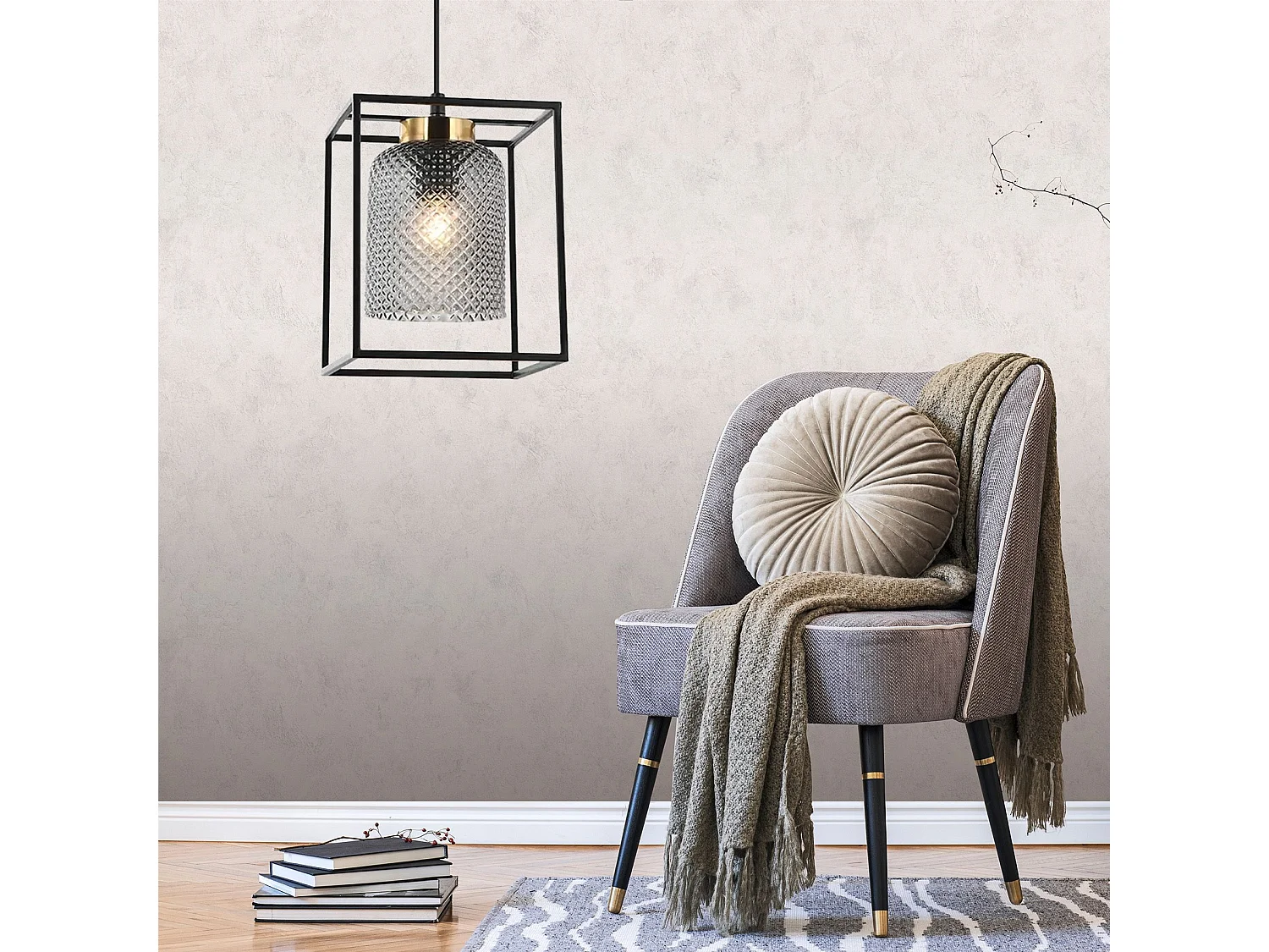 Lampe Suspendue Toolight App1265-1Cp Black