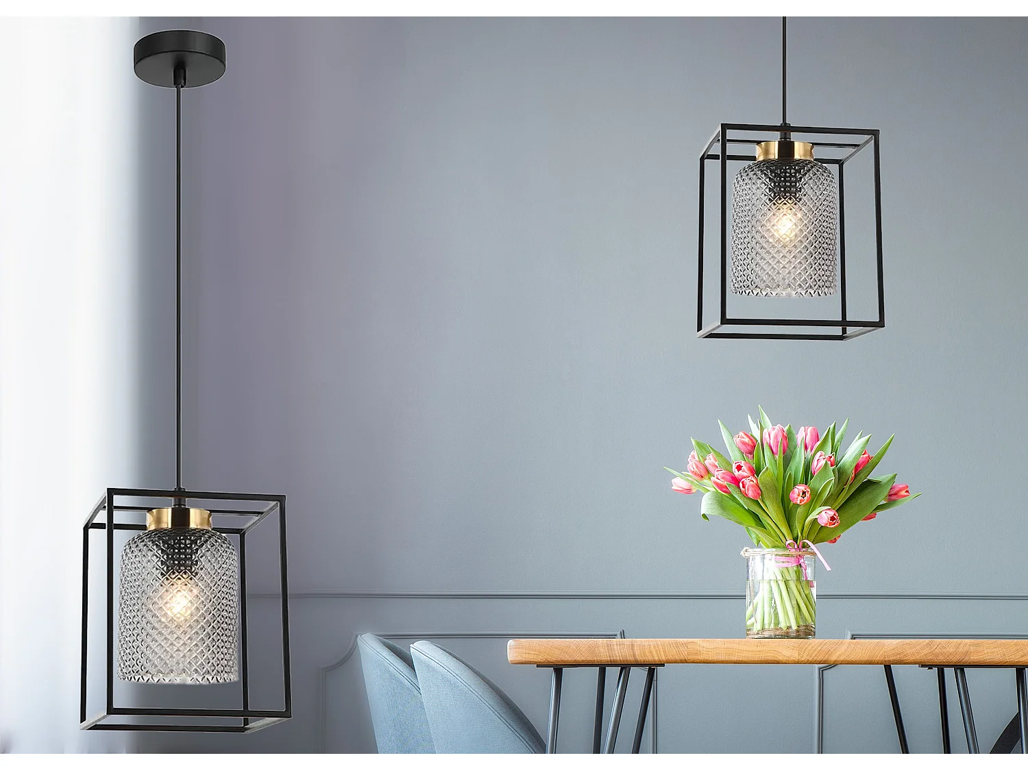 Lampe Suspendue Toolight App1265-1Cp Black