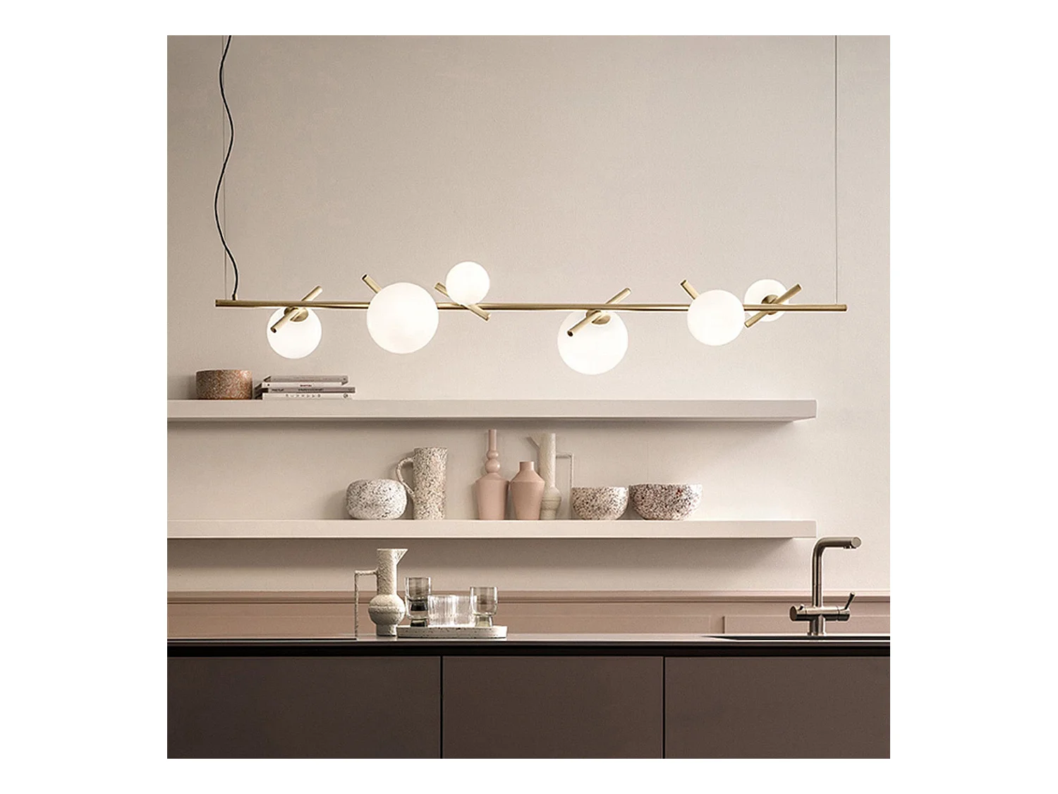 Lampe Suspendue Toolight App1664-6Cp Gold