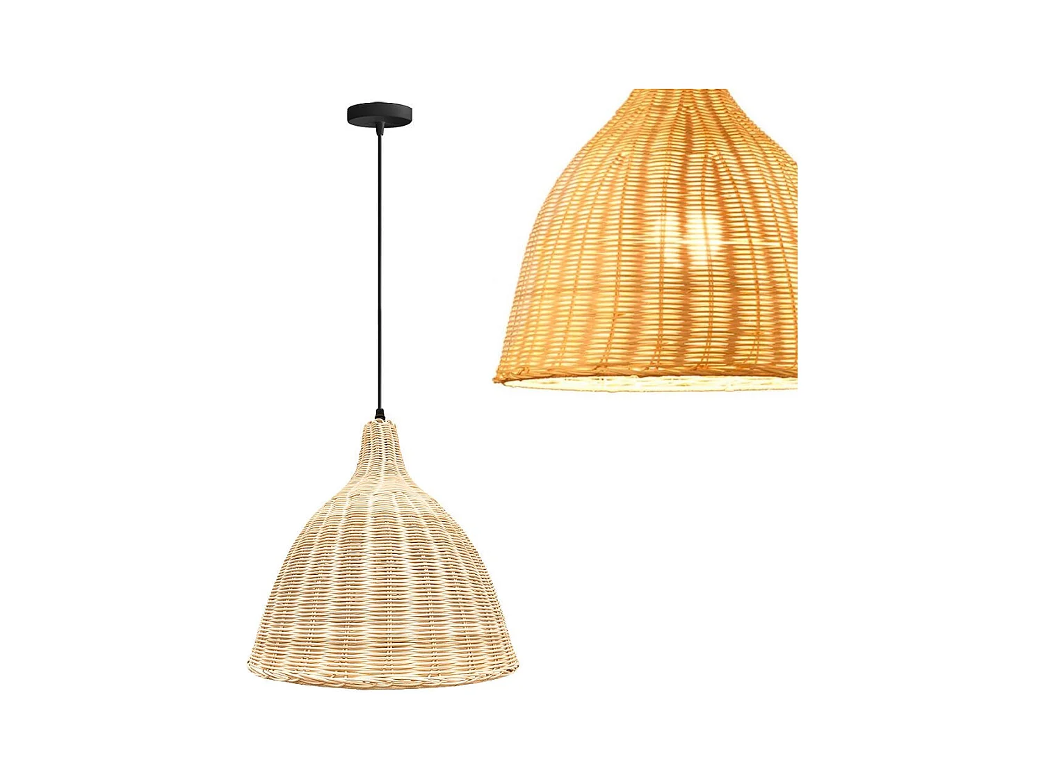 Lampe Suspendue Toolight App1647-1Cp Boho Beige