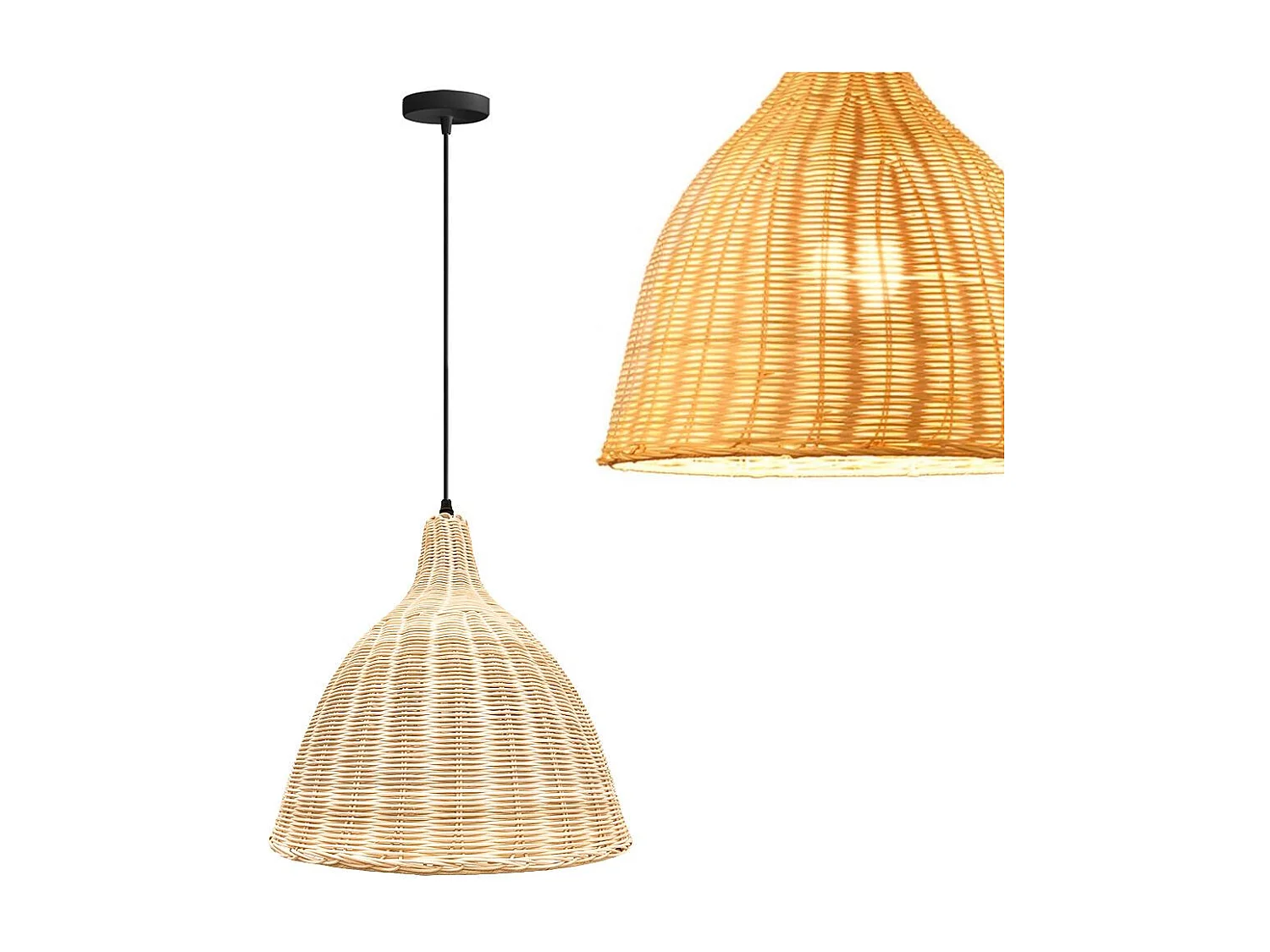 Lampe Suspendue Toolight App1647-1Cp Boho Beige