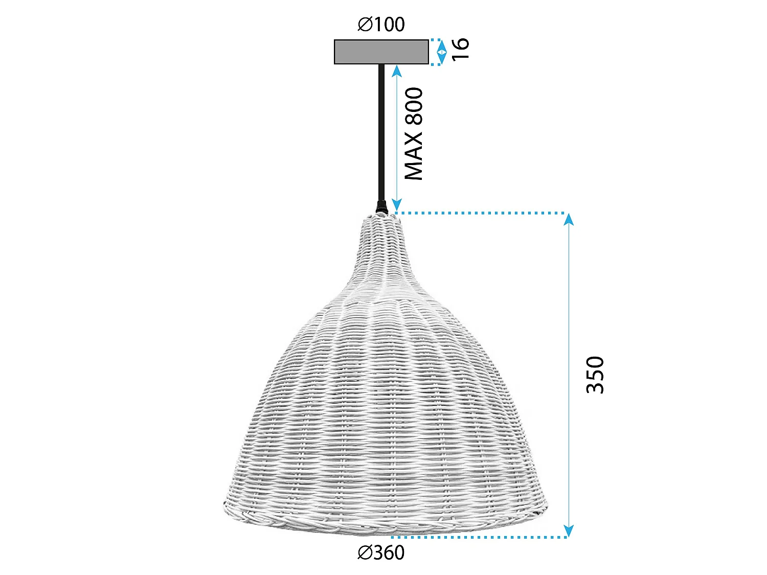 Lampada Toolight App1647-1Cp Boho Beige