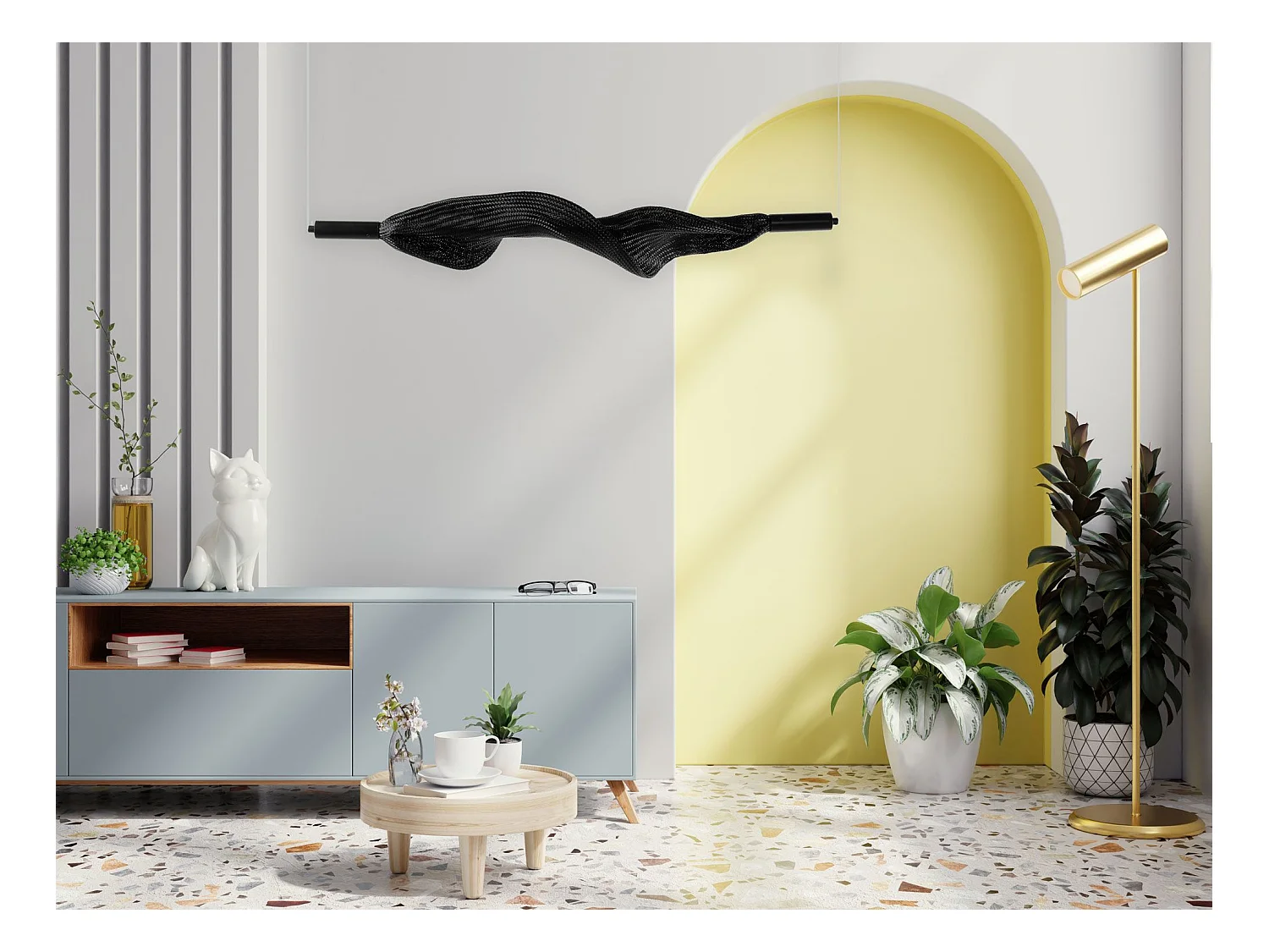 Lampe Suspendue Toolight App1446-Cp Black