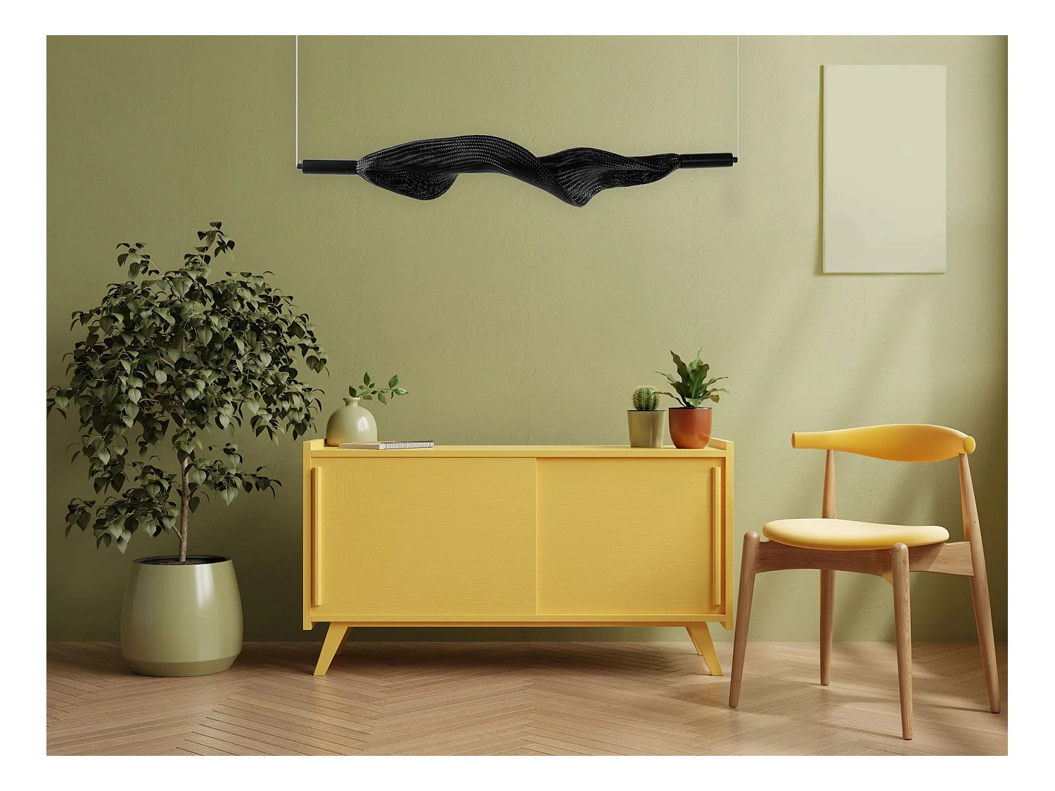 Lampe Suspendue Toolight App1446-Cp Black