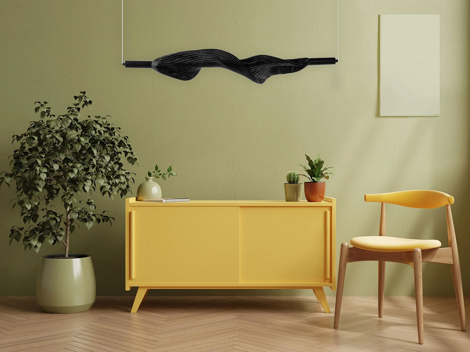 Candeeiro Suspenso Toolight App1446-Cp Black