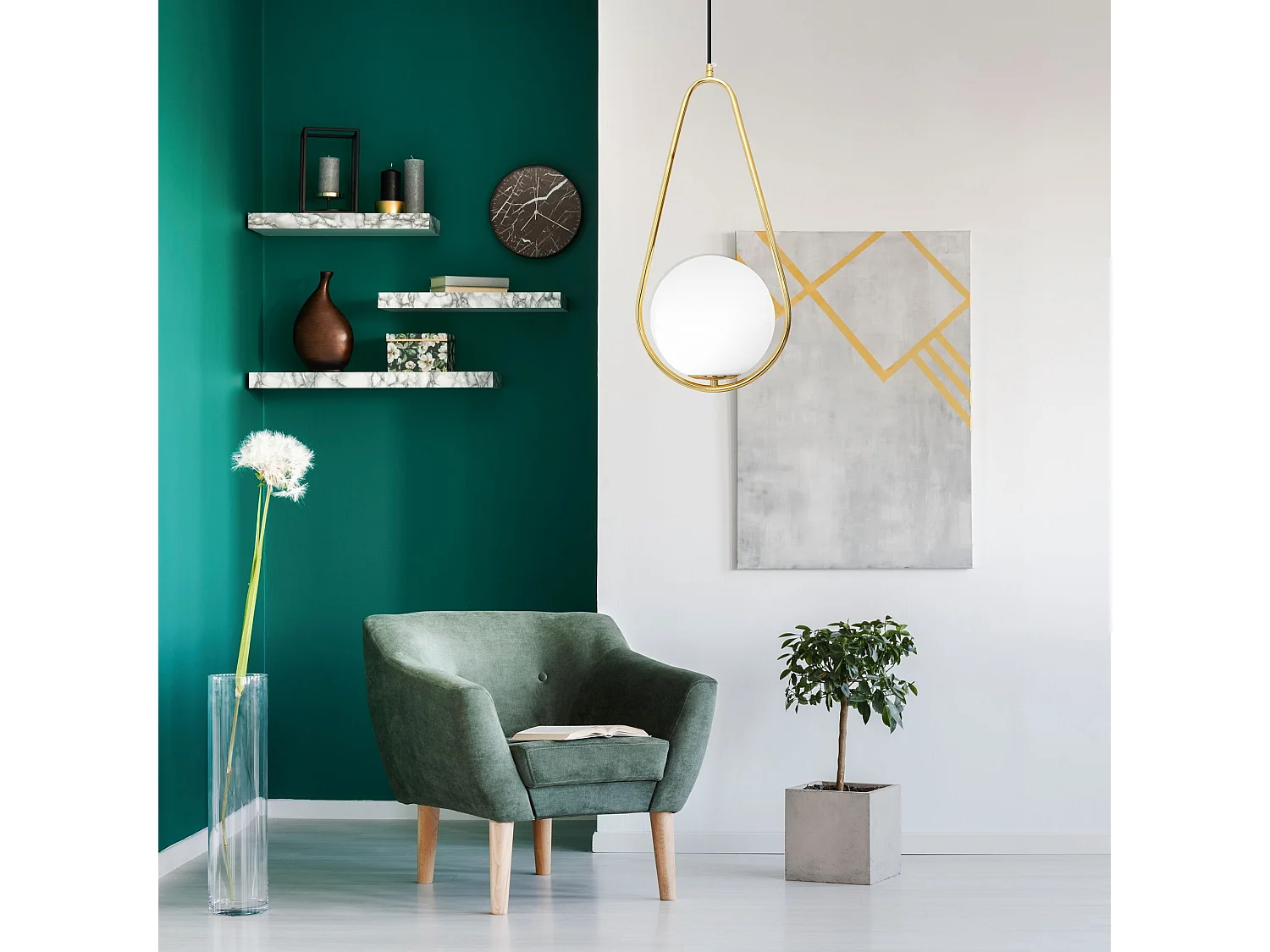 Lampe Suspendue Toolight App472-1Cp Gold