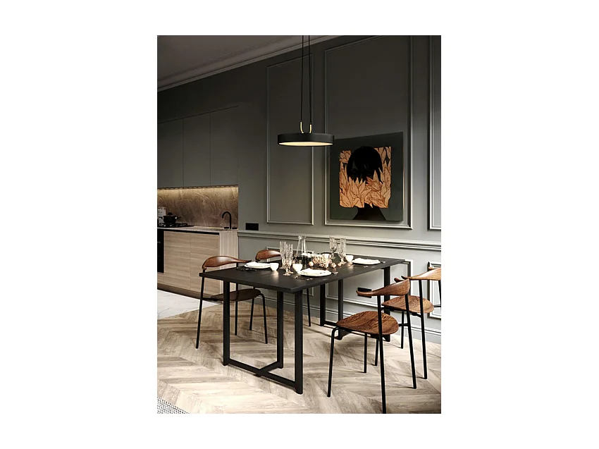 Lampe Suspendue Toolight Led App947-1Cp Round 30Cm Black