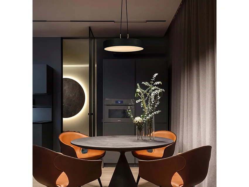 Lampe Suspendue Toolight Led App947-1Cp Round 30Cm Black