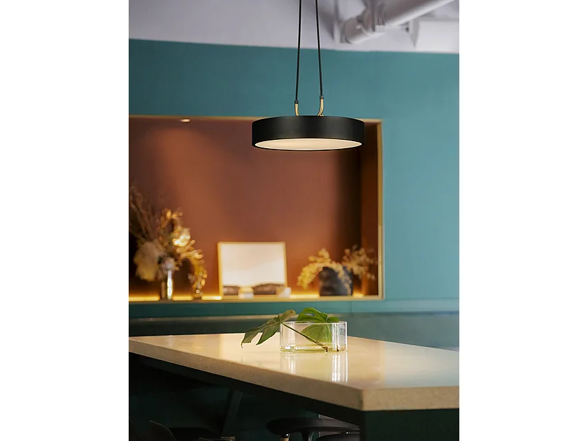 Lampe Suspendue Toolight Led App947-1Cp Round 30Cm Black