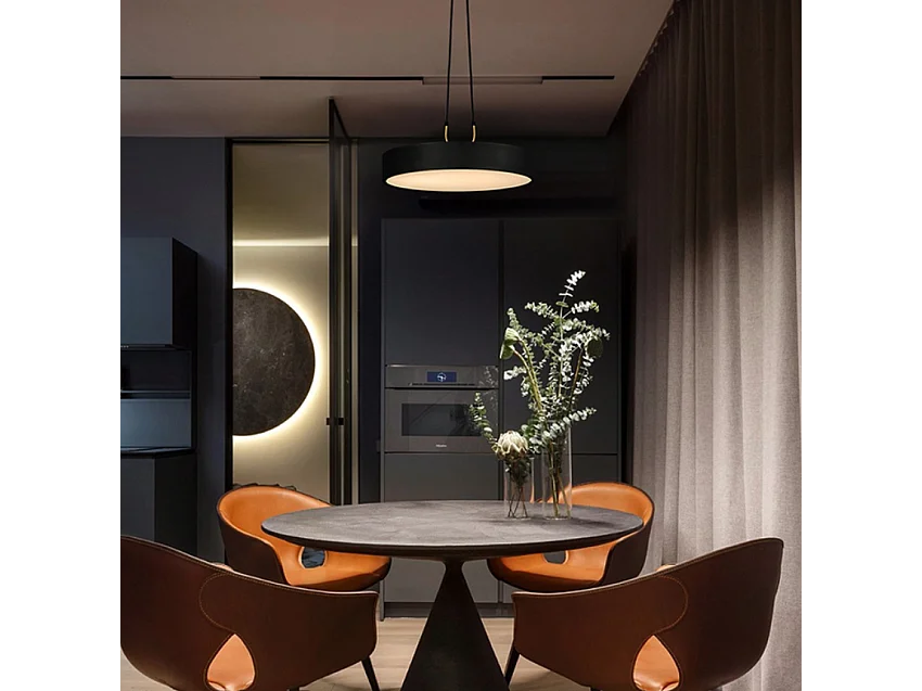 Lampe Suspendue Toolight Led App947-1Cp Round 30Cm Black