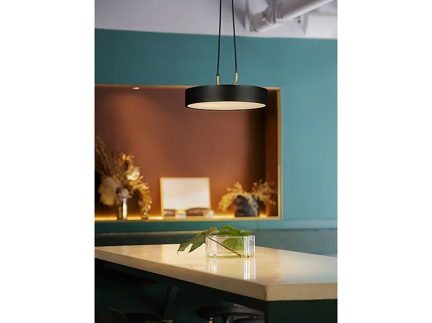 Lampe Suspendue Toolight Led App947-1Cp Round 30Cm Black