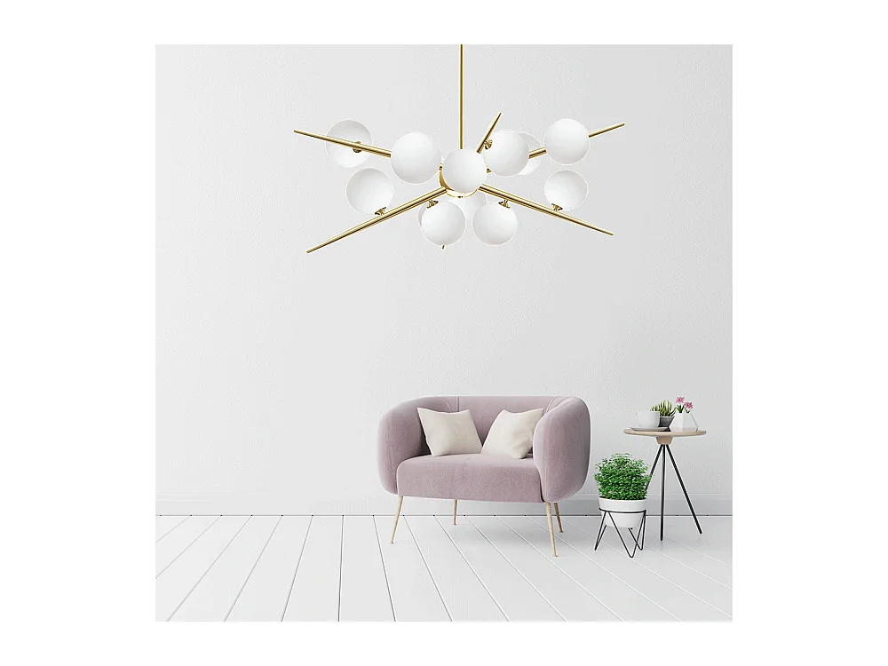 Candeeiro Suspenso Toolight App998-12Cp Gold