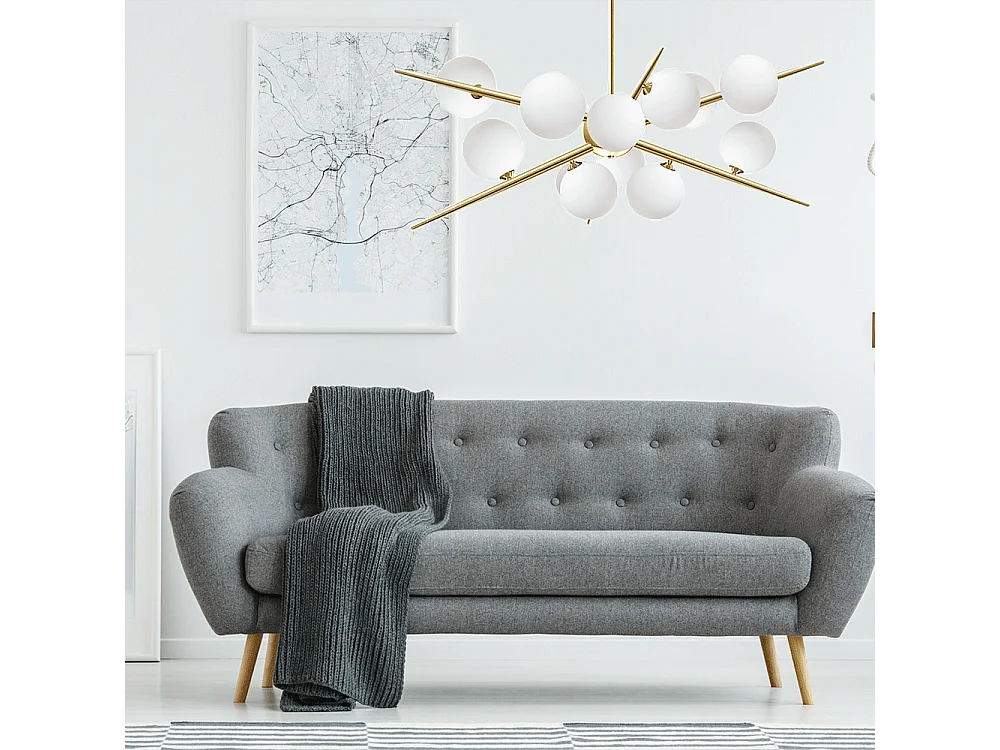 Candeeiro Suspenso Toolight App998-12Cp Gold