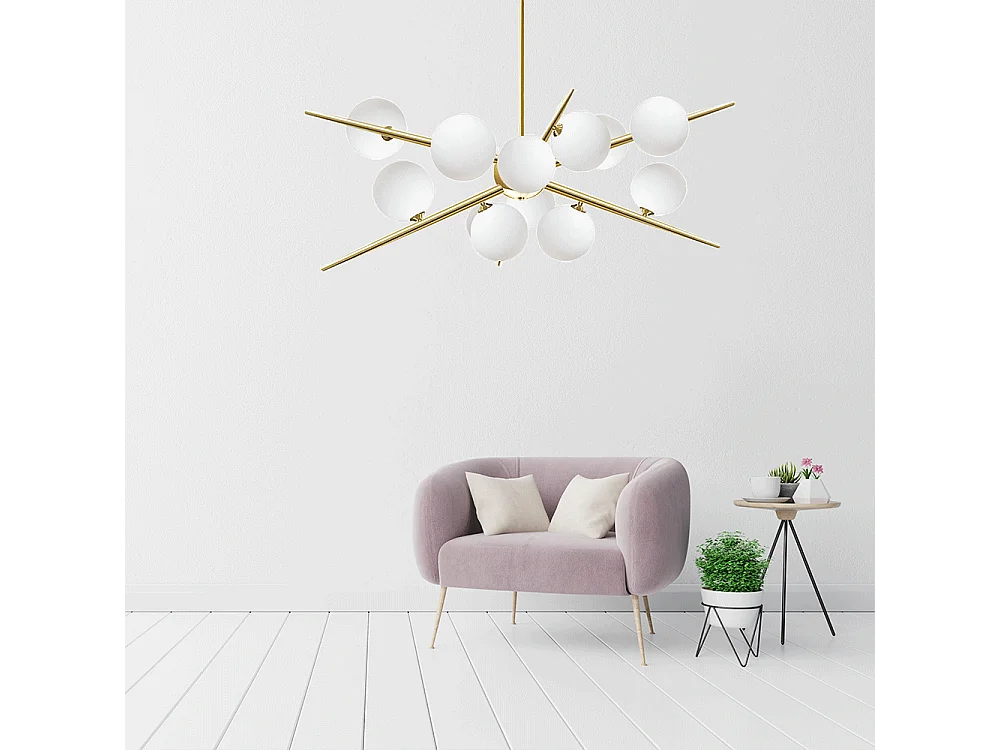 Candeeiro Suspenso Toolight App998-12Cp Gold