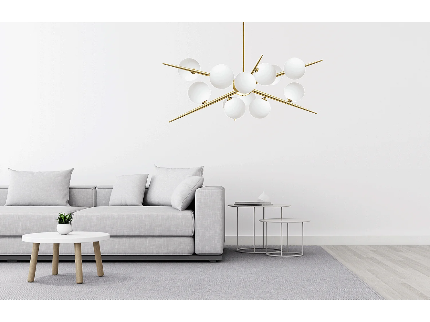 Candeeiro Suspenso Toolight App998-12Cp Gold