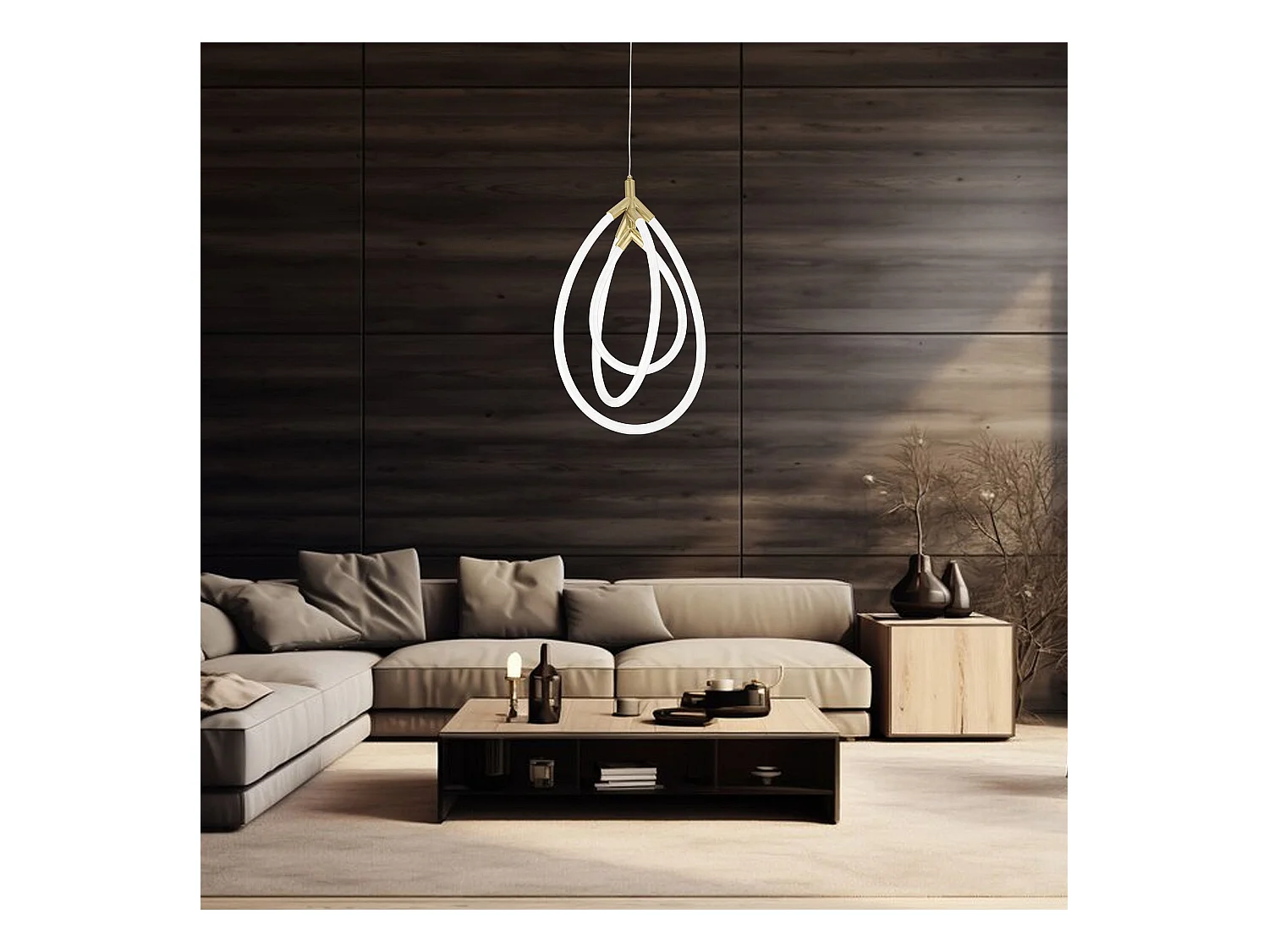 Hanglamp Toolight Led G018-Cp Gold