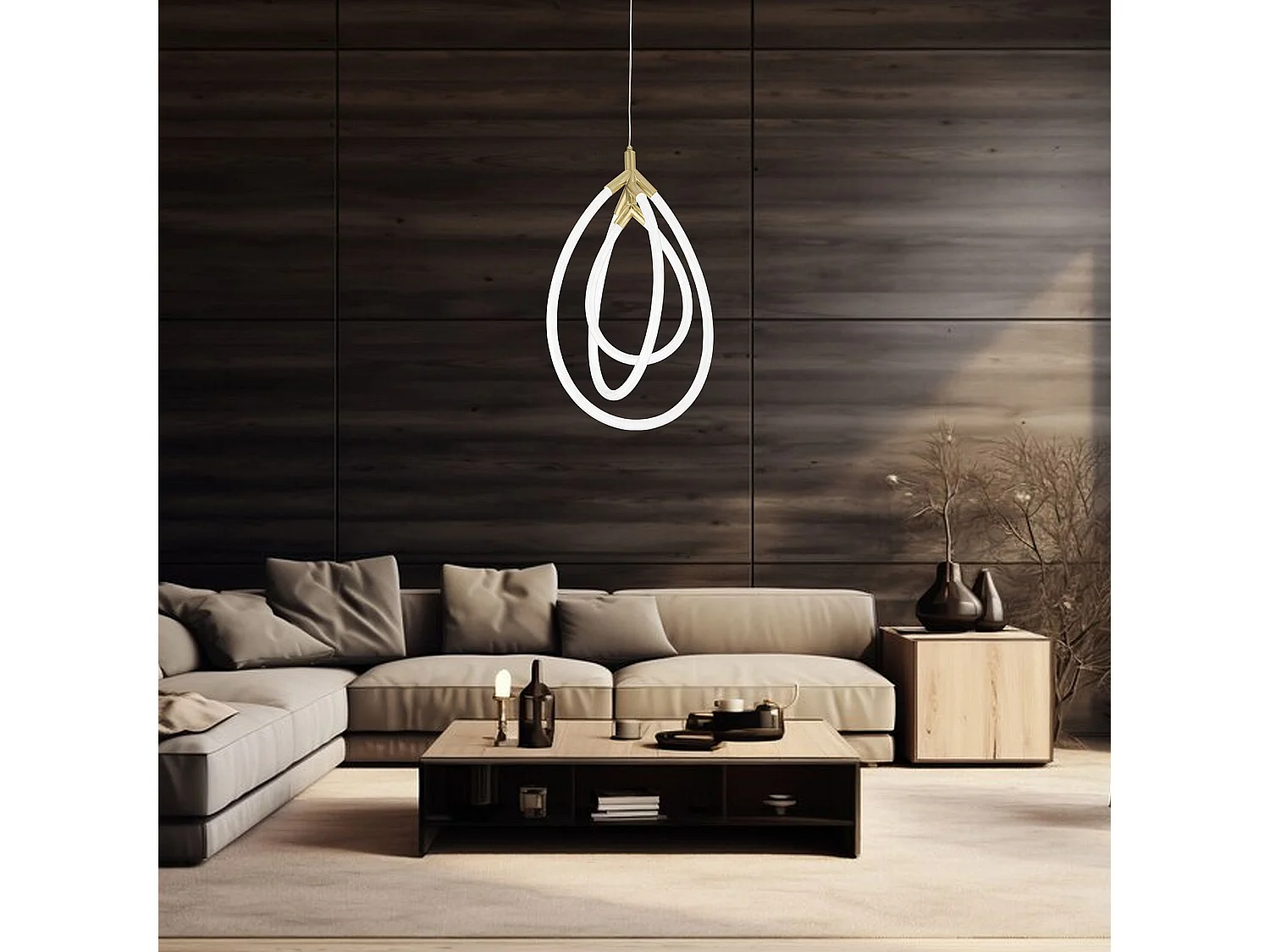 Lampe Suspendue Toolight Led G018-Cp Gold