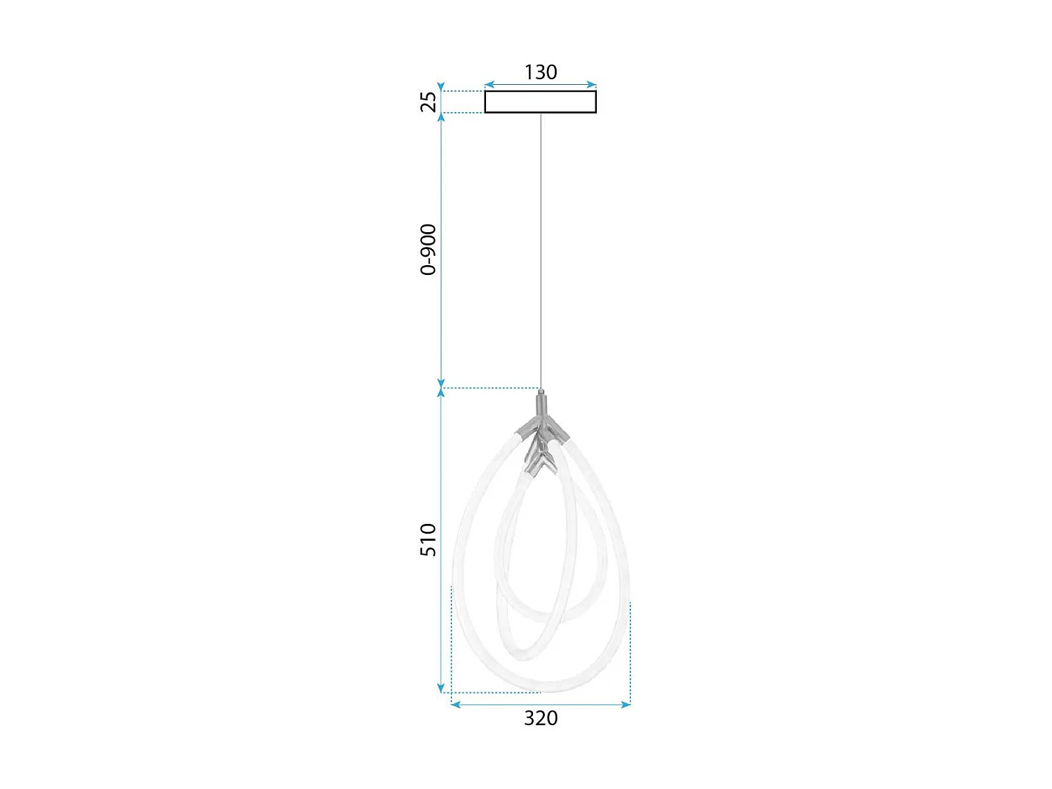 Lampe Suspendue Toolight Led G018-Cp Gold