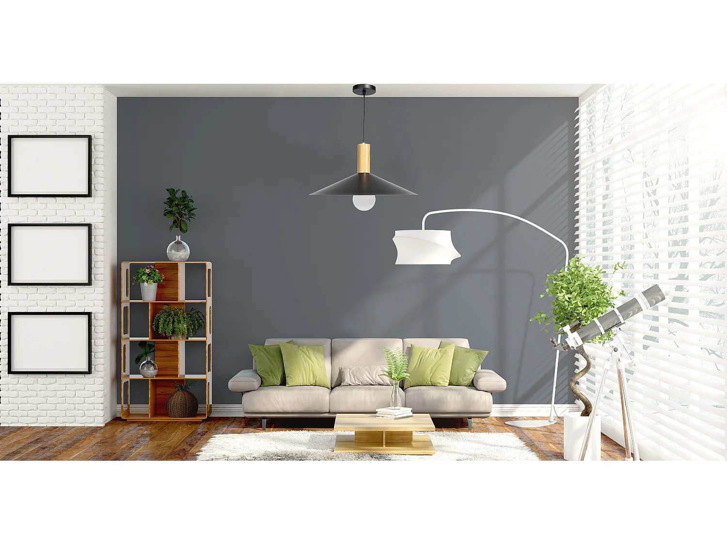 Lampe Suspendue Toolight App1084-1Cp Black