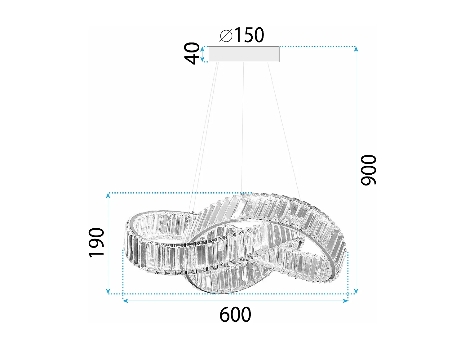 Hanglamp Toolight Led App1538-Cp Gold