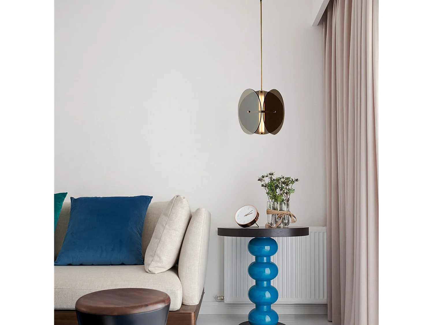 Lampe Suspendue Toolight App1675-Cp Round Black