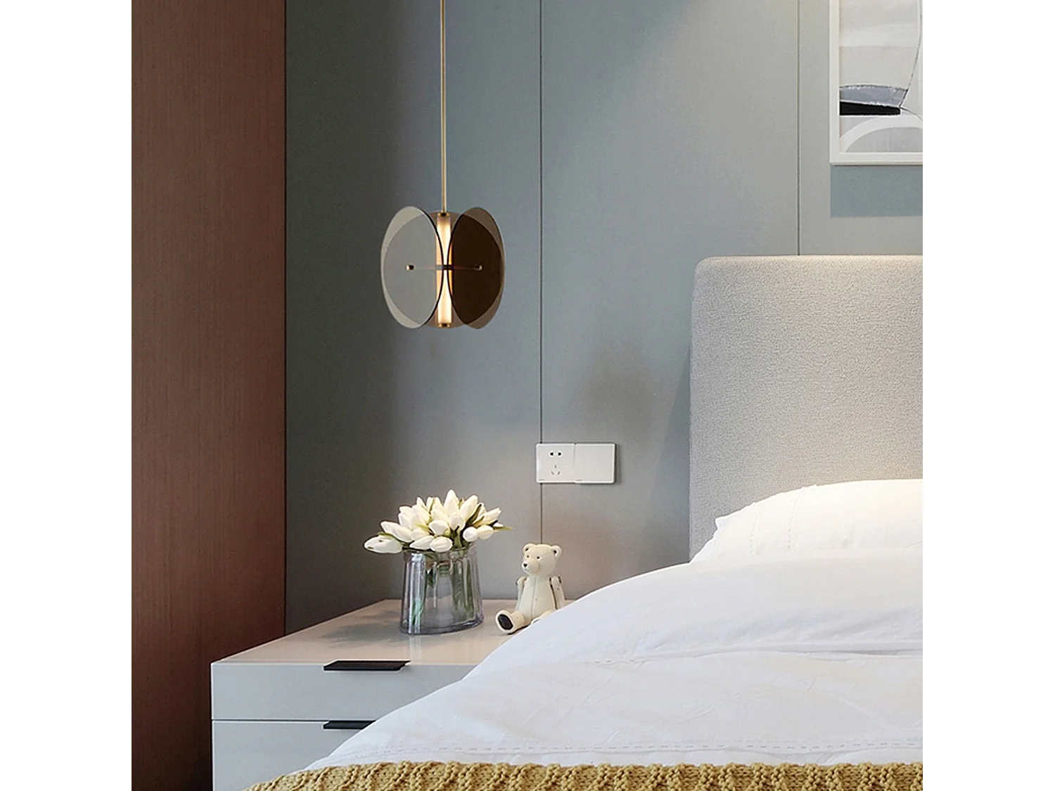 Lampe Suspendue Toolight App1675-Cp Round Black