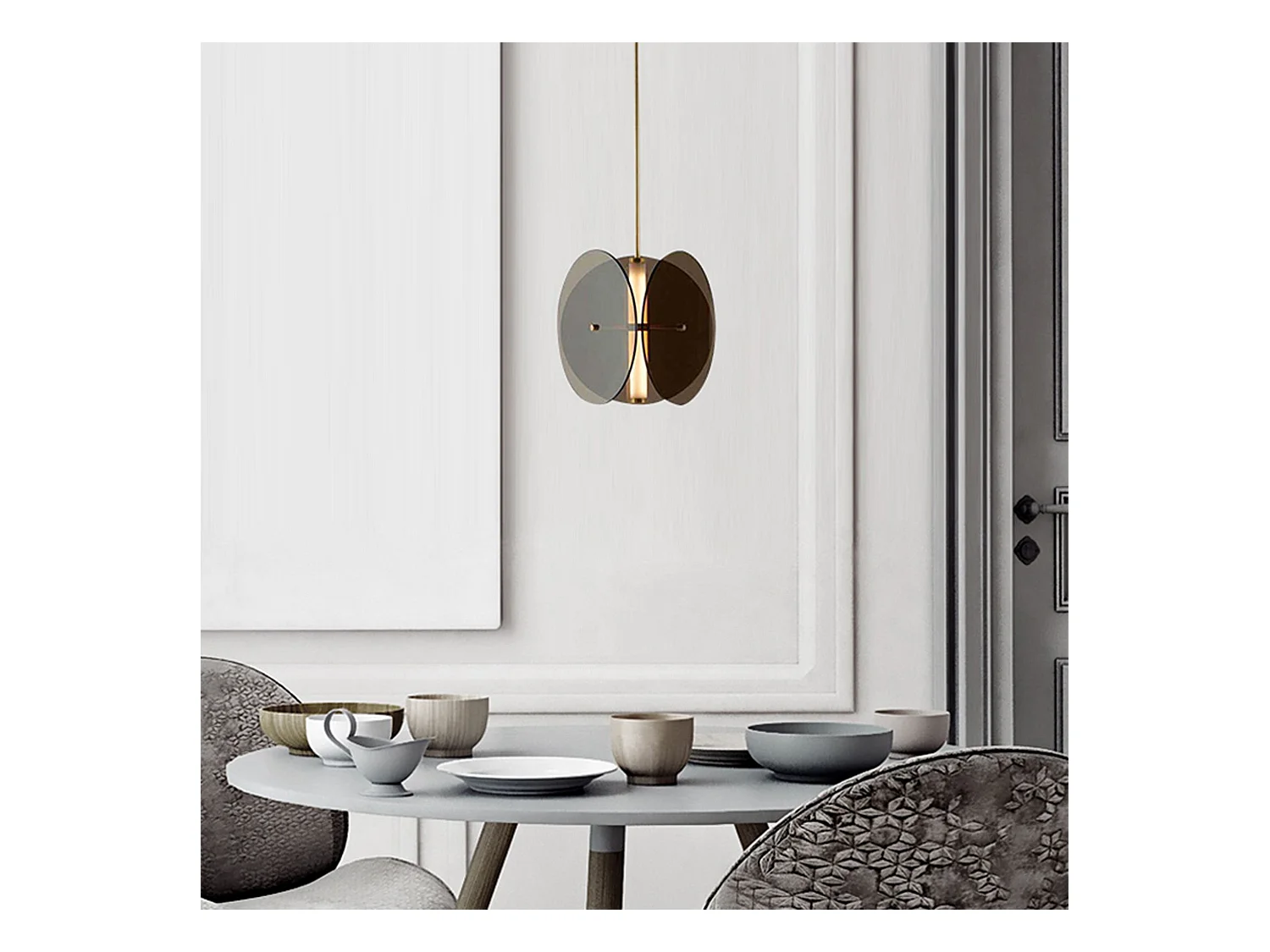 Hängelampe Toolight App1675-Cp Round Black